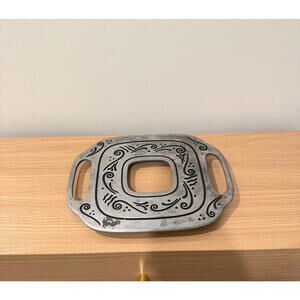 Vintage Lenox Aluminum Trivet Spyro Hollowware Pattern